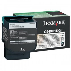 Lexmark originál toner C540H1KG, black, 2500str., return, high...