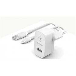 Belkin 12W USB-A domácí nabíječka  1m lightning kabel, bílá...