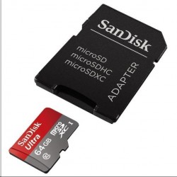 SanDisk MicroSDXC karta 64GB Ultra (80MB/s, Class 10, Android) +...