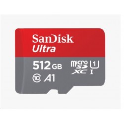 SanDisk MicroSDXC karta 512GB Ultra (120 MB/s, A1 Class 10 UHS-I,...