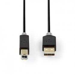 Nedis CCBW60100AT20 - USB 2.0 kabel | A Zástrčka - B Zástrčka | 2 m...