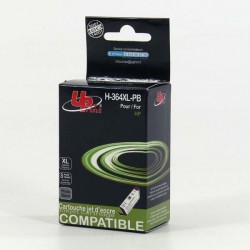 UPrint kompatibil ink s CB317EE, No.364, photo black, 12ml,...