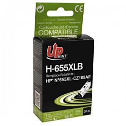 UPrint kompatibil ink s HP CZ109AE, No.655, black, 550str., 20ml,...