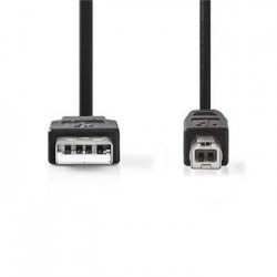 Nedis CCGB60100BK30 - USB 2.0 kabel | A Zástrčka - B Zástrčka | 3 m...