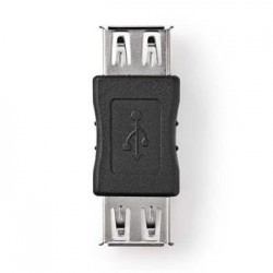 Nedis CCGB60900BK - USB 2.0 Adaptér | A Zásuvka - A Zásuvka | Černá...