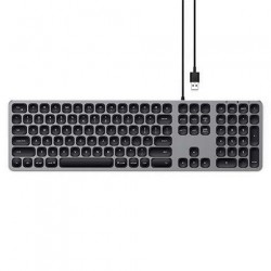 Satechi klávesnica Aluminium Wired USB Keyboard - Space Gray ST-AMWKM