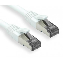 OXnet patch kábel Cat6A, S/FTP (PiMF), LSOH - 0,5m, biely...