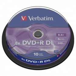 Verbatim DVD+R, 43666, DataLife PLUS, 10-pack, 8.5GB, 8x, 12cm,...