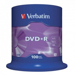 Verbatim DVD+R, 43551, DataLife PLUS, 100-pack, 4.7GB, 16x, 12cm,...