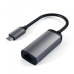 Satechi adaptér USB-C to Gigabit Ethernet - Space Gray Aluminium...