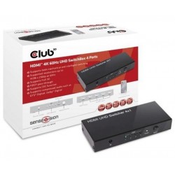 Club 3D HDMI 2.0 4K60Hz UHD Switchbox 4 ports CSV-1370