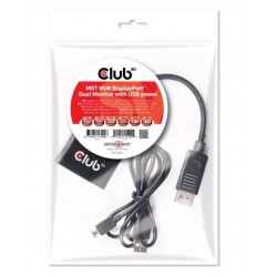 Club 3D Multi Stream Transport (MST) Hub DisplayPort 1.2 Dual...