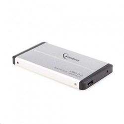 Externý box GEMBIRD pre 2.5" HDD, USB 3.0, SATA, strieborný...