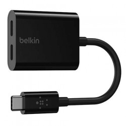 Belkin USB-C Audio + Charge adapter - Black F7U081btBLK