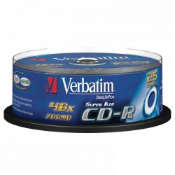 Verbatim CD-R, 43352, DataLife PLUS, 25-pack, 700MB, Super Azo,...