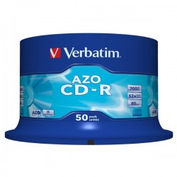 Verbatim CD-R, 43343, DataLife PLUS, 50-pack, 700MB, Super Azo,...