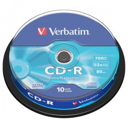 Verbatim CD-R, 43437, DataLife, 10-pack, 700MB, Extra Protection,...