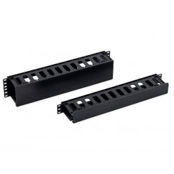 TRITON 19" vyvazovací panel 2U plastový, RAL 9005 RAB-VP-X31-A1