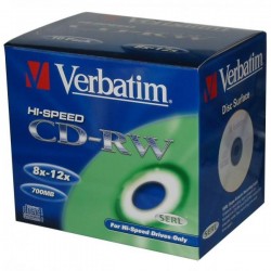 Verbatim CD-RW, 43148, DataLife PLUS, 10-pack, 700MB, Serl, 8-12x,...
