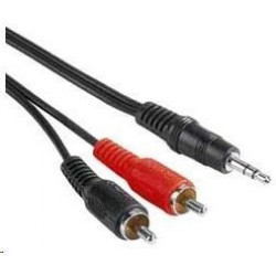 PREMIUMCORD Kabel audio 3,5mm Jack - 2x Cinch 2m (M/M, stereo)...
