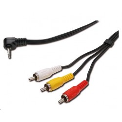 PREMIUMCORD Kabel audio/video 3,5mm Jack 4pin - 3x Cinch 1,5m (M/M)...