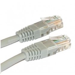 Patch kabel Cat5E, UTP - 30m, LYNX, šedý PK-UTP5E-300-GR