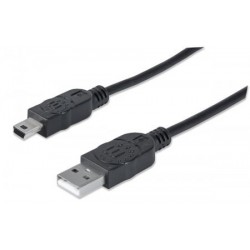 MANHATTAN Kabel USB 2.0 A-mini B propojovací 1,8m 333375
