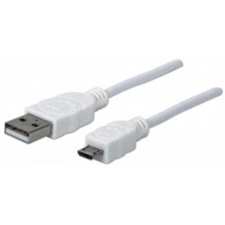 MANHATTAN Kabel propojovací USB 2.0  A Male / Micro-B Male, 1.8 m,...