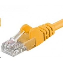 PREMIUMCORD Patch kabel UTP RJ45-RJ45 CAT5e 0.25m žlutá sputp002Y