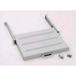 TRITON Police výsuvná 19", 1U/350mm plnovýsuv, nosnost 30kg, šedá...