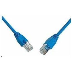 Solarix Patch kabel CAT6 SFTP PVC 0,5m modrý snag-proof...
