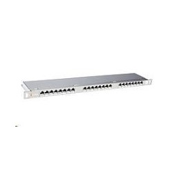 Solarix Patch panel 24xRJ45 CAT6 STP s vyvazovací lištou 0,5U...