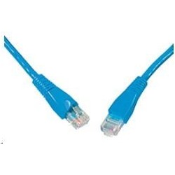 Solarix Patch kabel CAT5E UTP PVC 0,5m modrý snag-proof...