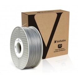 VERBATIM 3D Printer Filament ABS 1.75mm, 404m,1kg silver/metal grey...