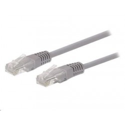 Kabel C-TECH patchcord Cat5e, UTP, šedý, 5m CB-PP5-5