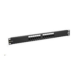Solarix Patch panel 12 x RJ45 CAT5E UTP 150 MHz černý...