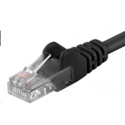 PREMIUMCORD Patch kabel UTP RJ45-RJ45 CAT5e 0.25m černá sputp002C