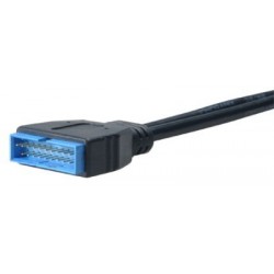 AKASA - USB 3.0 na USB 2.0 adaptér - 10 cm AK-CBUB19-10BK