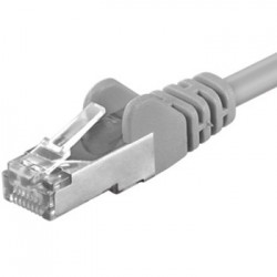 Premiumcord Patch kabel FTP, CAT6, AWG26, 10m,šedá sp6ftp100