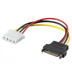 PremiumCord Napájecí redukce Molex 5.25" F - S-ATA M kfsa-14