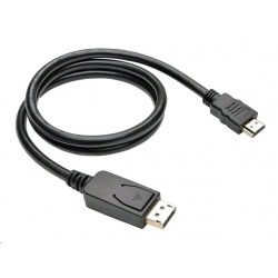 Kabel C-TECH DisplayPort/HDMI, 1m, černý CB-DP-HDMI-10