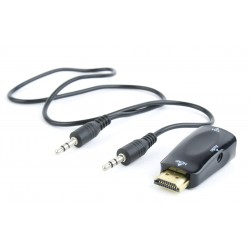 Adaptér C-TECH HDMI na VGA + Audio, M/F CB-AD-HDMI-VGA
