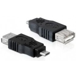PremiumCord USB redukce A/female-MicroUSB/male kur-12