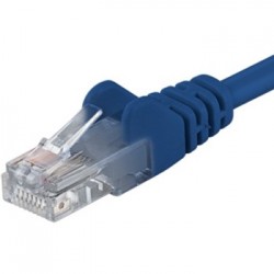 PremiumCord Patch kabel UTP RJ45-RJ45 level 5e 3m modrá sputp03B