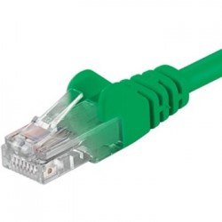 PremiumCord Patch kabel UTP RJ45-RJ45 level 5e 0.5m zelená sputp005G