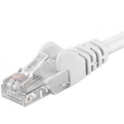 PremiumCord Patch kabel UTP RJ45-RJ45 level CAT6, 1m, bílá sp6utp010W