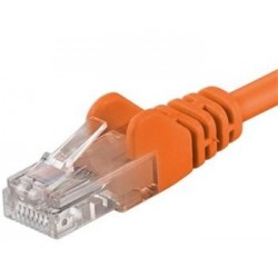 PremiumCord Patch kabel UTP RJ45-RJ45 level CAT6, 0.5m, oranžová...