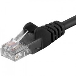 PremiumCord Patch kabel UTP RJ45-RJ45 level CAT6, 0.25m, černá...