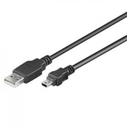 PremiumCord Kabel USB 2.0, A-B mini, 5pinů, 20cm ku2m02a