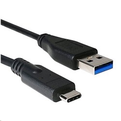 Kabel C-TECH USB 3.0 AM na Type-C kabel (AM/CM), 1m, černý...